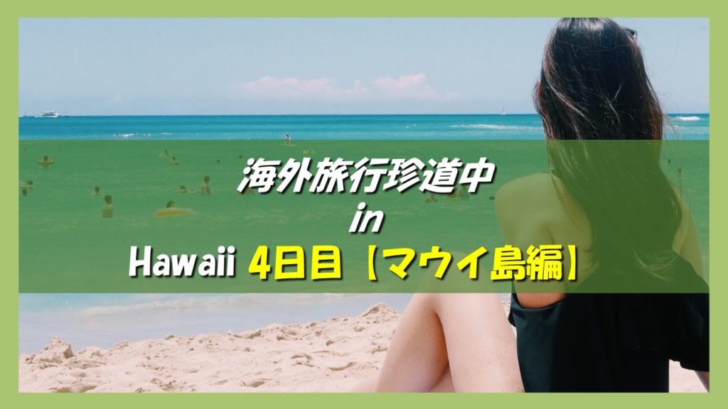 ハワイ旅行記 海外旅行どこでもトラブル珍道中 4日目 マウイ島アクティビティ編 エンタメde英会話